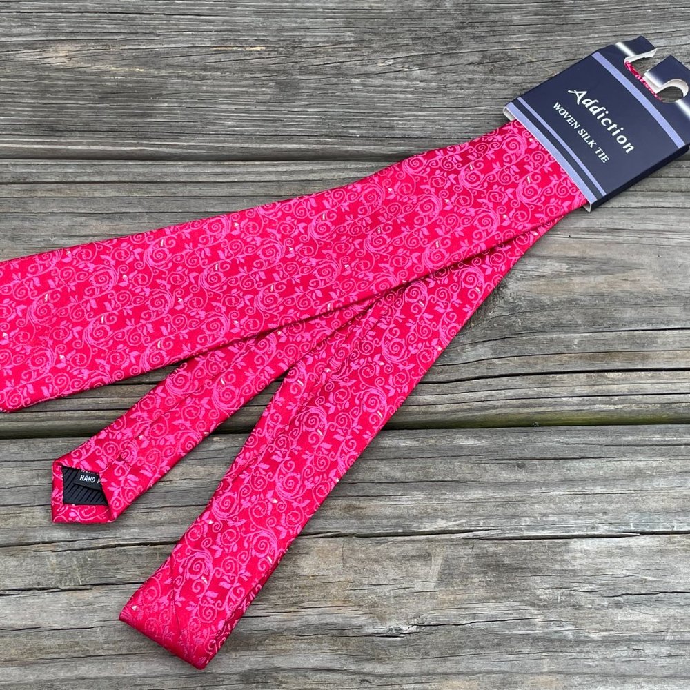 Necktie Red Tie Men Party Wedding Dress Shirt Tie Fashion Beautiful Tie